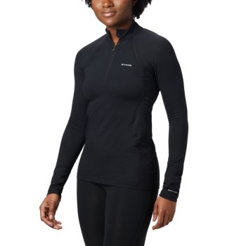 Columbia Sweater Dames, Midweight Stretch Baselayer Long Sleeve Half Zip Zwart, 03BGJALEY